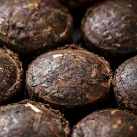 50g Yunnan Matured Pu'er Mini Pellet, Xinyi Glutinous Rice Aroma Ripe Pu'er